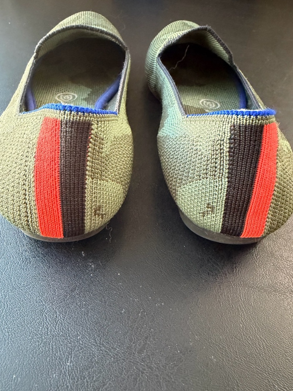 Rothy's loafer olive green Camouflage Slip-On Shoes flats knit washable Size 6.5 - Picture 7 of 10